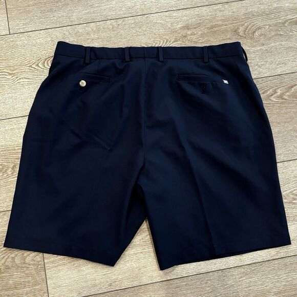 Peter Millar Golf Shorts Mens 40 Navy Blue Flat Front Outdoor Casual Preppy - Picture 7 of 8